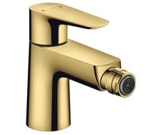 Hansgrohe bidė maišytuvas Talis E, su iššokančia, poliruoto aukso optika