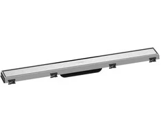 Hansgrohe dušas kanāls RainDrain Match, 700 mm, ar maināmu augstumu, brushed stainless steel