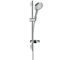 Hansgrohe dušas komplekts Raindance Select S 120 3jet Unica`S Puro, 650 mm, ar ziepju trauku, hroms