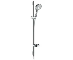 Hansgrohe rokas dušas komplekts Raindance Select S 120 3jet P Unica`S Puro, 900 mm, ar ziepju trauku, hroms