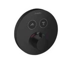 Hansgrohe termostata ShowerSelect S virsapmetuma daļa, ar 2 izejām, matēta melna