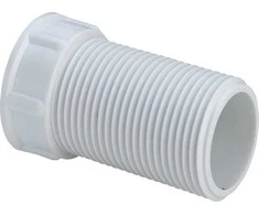 iebūvējamā sifona pagarinātājs veļas mašīnai, 50 mm, plastmasa, balts
