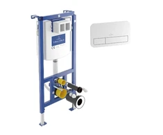 iebūvējamais rāmis podam ViConnect, 525x135 mm, h=1120 mm, ar baltu taustiņu 200S