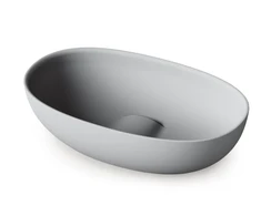 izlietne Bella, 650x390 mm, h=160 mm, ar izplūdi, matte pilkas, silkstone