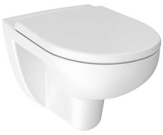Jika pods Lyra Plus Rimless, 360x530 mm, stiprināms pie sienas, balts