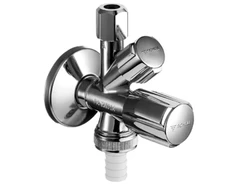 Schell kombinētais stūra ventilis Comfort 3/8", hroms