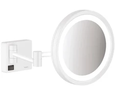 Hansgrohe kosmētiskais spogulis ar apgaismojumu AddStoris, matēts balts