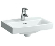 Laufen Pro Nordic praustuvas 60x42cm su maišytuvo anga, baltas