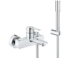 Grohe Lineare New vonios maišytuvas, su dušo komplektu, chromas