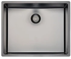New York Comfort 50/40 (L) plautuvė 540x440 mm, Gun Metal Sidabrinis