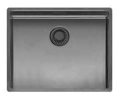 New York Comfort 50x40 (L) plautuvė 540x440 mm, gun metal II