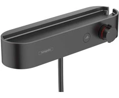 Hansgrohe Planšetė Select 400 termostatinis dušo maišytuvas, matinis juodas