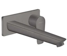 Hansgrohe Praustuvo maišytuvas iš sienos Talis E virsapmetuma daļa, 2 caurumu, iztece 225 mm, no sienas, brush