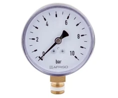 pressure gauge 1/4" 63mm 0-10bar horiz.
