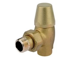 Rad. noslēgvārsts Brass 1/2`, 90°, misiņš