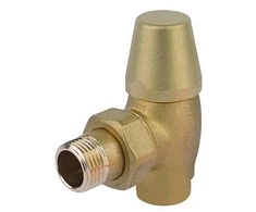Rad. noslēgvārsts Brass 1/2`, 90°, misiņš