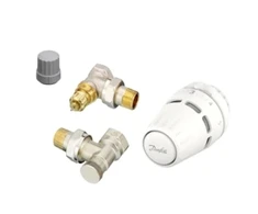 radiatoru termostatiskā vārsta komplekts, Danfoss, leņķis, DN15