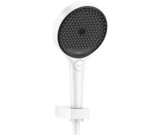 Rainfinity 130 3jet dušo galvutės komplektas su laikikliu ir žarna 1,25m, 14L/min, matinė balta