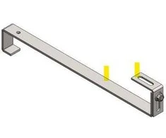 Rankšluostis jumta enkurs DK470R 4 + 4 ( gludais dakstiņu jumts )