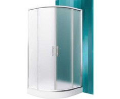Roth dušas stūris Houston Neo, 800x800 mm, h=1900, r=550, briliants/matēts stikls