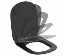 seat and coverTesi Thin, QR/SC, silk juodas