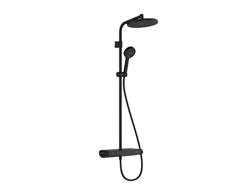 shower system with thermostat Activera S 240 1jet EcoSmart ShowerTablet Select 360 Varia, matt blac