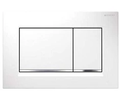 Geberit Sigma30 wc mygtukas. baltas/chromas
