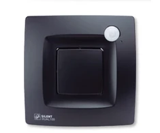 ventilators SILENT DUAL 100 Matinis Juodas ar kustības un mitruma sensoru