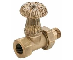 Rad. ventilis Artistic 1/2` ia, taisns, bronza