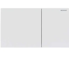 Geberit taustiņš Sigma70, 240x158 mm, 80 mm skalojamā kaste, metēts balts