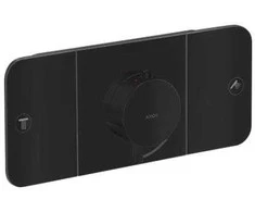 termostata Axor One virsapmetuma daļa, ar 2 izejām, matēta melna