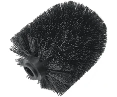 tualetes birstes galva, melna