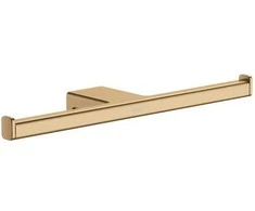 Hansgrohe tualetes papīra turētājs AddStoris, dubultais, brushed bronze