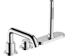 Hansgrohe vannas maisītāja Tecturis S virsapmetuma daļa, 3 caurumu, uz virsmas, hroms