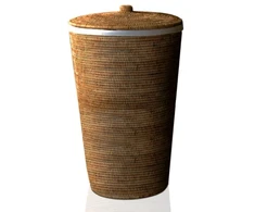 veļas kaste Basket WB, rattan dark