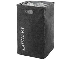 veļas kaste Evora, 400x400 mm, h=700 mm, 112 l, dark pilkas