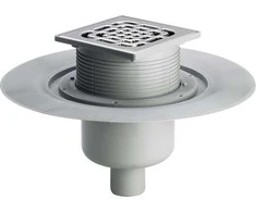 Viega trapas DN50 vert. su flanšu150x150 (557188)