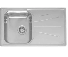 virtuves izlietne Diplomat 10 Eco (R), viena bļoda ar plauktu, 860x500 mm