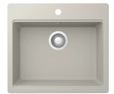 virtuves izlietne Florence 50 Tapwing, viena bļoda, 570x510 mm, soft baltas