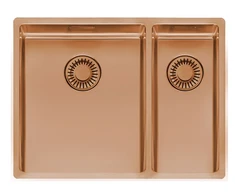 virtuves izlietne New York Comfort 34x40+18x40 (L), 1.5 bļoda, 580x440 mm, copper II