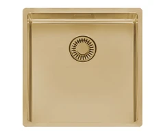 virtuves izlietne New York Comfort 40x40 (L), viena bļoda, 440x440 mm, auksinis II