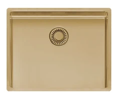 virtuves izlietne New York Comfort 50x40 (L), viena bļoda, 540x440 mm, auksinis II