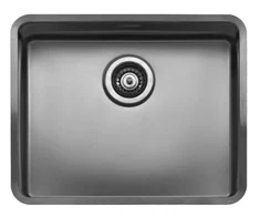 virtuves izlietne Ohio 50x40 (L), viena bļoda, 540x440 mm, gun metal II