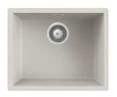 virtuves izlietne Verona 50, viena bļoda, 556x456 mm, soft baltas