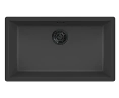 virtuves izlietne Verona 70, viena bļoda, 756x456 mm, nero juodas