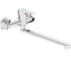 virtuves izlietnes maisītājs Lyra Smart, no sienas, iztece 300 mm, hroms