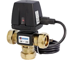 VZC162 3-ceļu sēžass vārsts 1" Kvs 6.0, misiņš, 230V