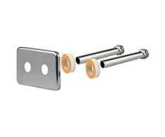 dubultais sienas pieslēgkomplekts 1/2`, d16, L-120mm (int.50mm), balts