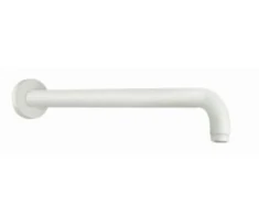 wall shower arm 350 mm, matt baltas