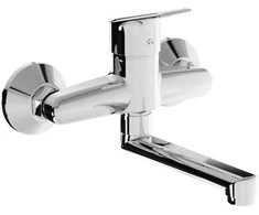 wall sink mixer, 150 mm spout